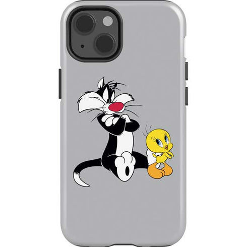 Looney Tunes Sylvester Tweety Bird Crossed Arms iPhone 15 Impact Case